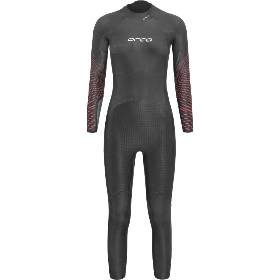 2026 Orca Womens Apex Float Swim Wetsuit V2 SN53 - Red Buoyancy